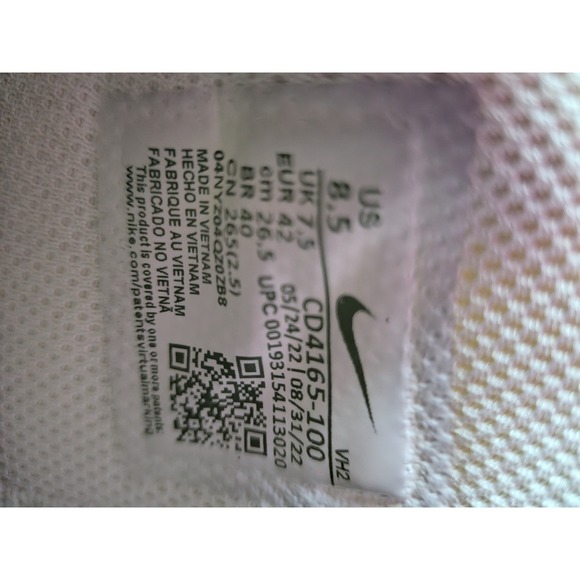 Nike Air Max Excee Shoes White Pure Platinum Sneaker CD4165-100 M 8.5 / W 9.5 - Picture 12 of 12